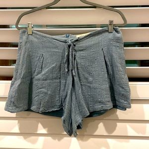 Light blue flowy shorts